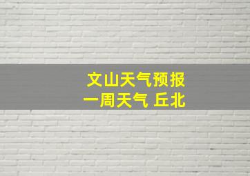 文山天气预报一周天气 丘北